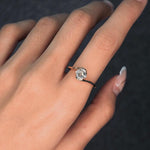 1.02 ct Asscher Lab Grown Diamond Ring 9K Yellow Gold Bypass