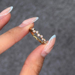 Zigzag Bezel Stacking Ring – photo 3