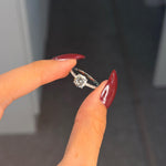 Round Pavé Engagement Ring – photo 3